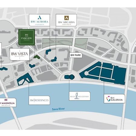 Belgrade Waterfront-Beograd Na Vodi - BW Arcadia Lux Apartment Екстериор снимка